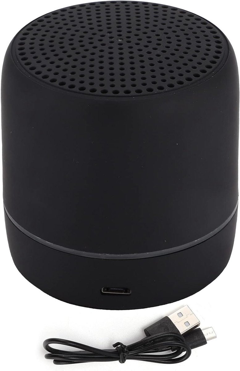 Draadloze Luidspreker - Mini Speaker - Muziek Luisteren - 360 Graden Geluid - 8x6x6 cm - Zwart