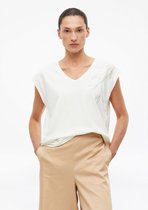 s.Oliver BLACK LABEL - Dames t-shirt - Maat M - Vrouwen - wit - katoen