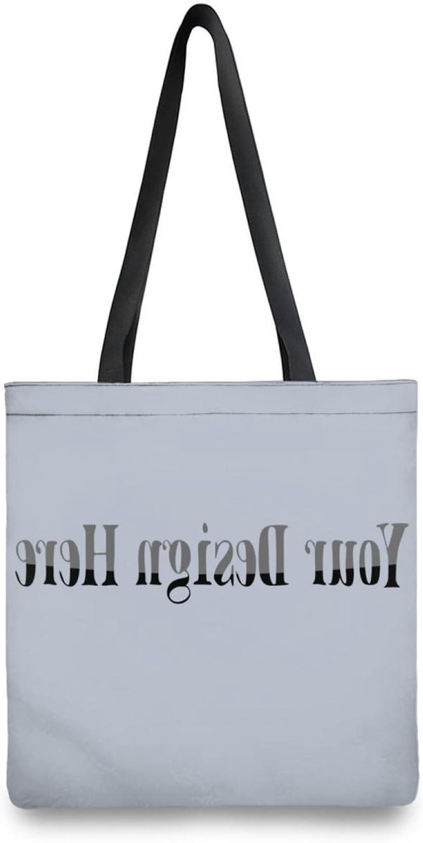 Leuke Tote Bag - Herbruikbare Boodschappentas - Dagelijks Gebruik - Met Rits - 44 x 415 cm - Wit