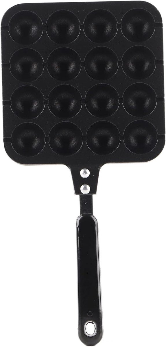 Takoyaki Grill Pan - Octopus Ballen Pan - Snacks Maken - 16 Gaten Antiaanbaklaag - 325 x 155 cm - Rood
