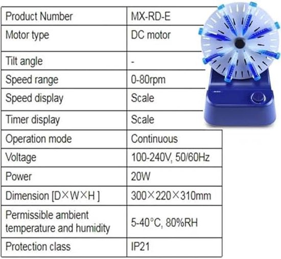 Elektrische Vortex Mixer - Roterende Mixer Laboratorium Mixer - Monsterbuizen Mengen - Instelbare Snelheden — afbeelding 2