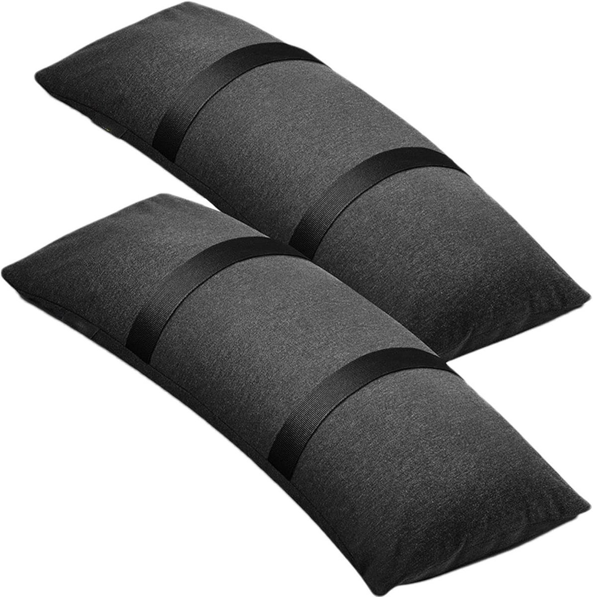 Zandzakken - Vulbare zakken - Parasol Stabiliseren - Versterkte stof - 25.5 x 18.5 cm - Zwart