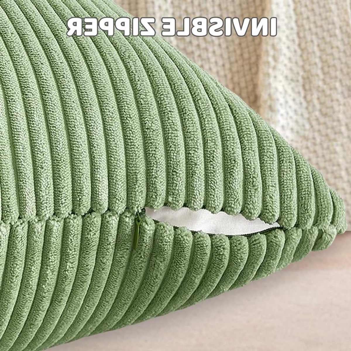Decoratieve kussenset van 40 x 40 cm in bonte groene kleur - 2 stuks voor een stijlvol interieur