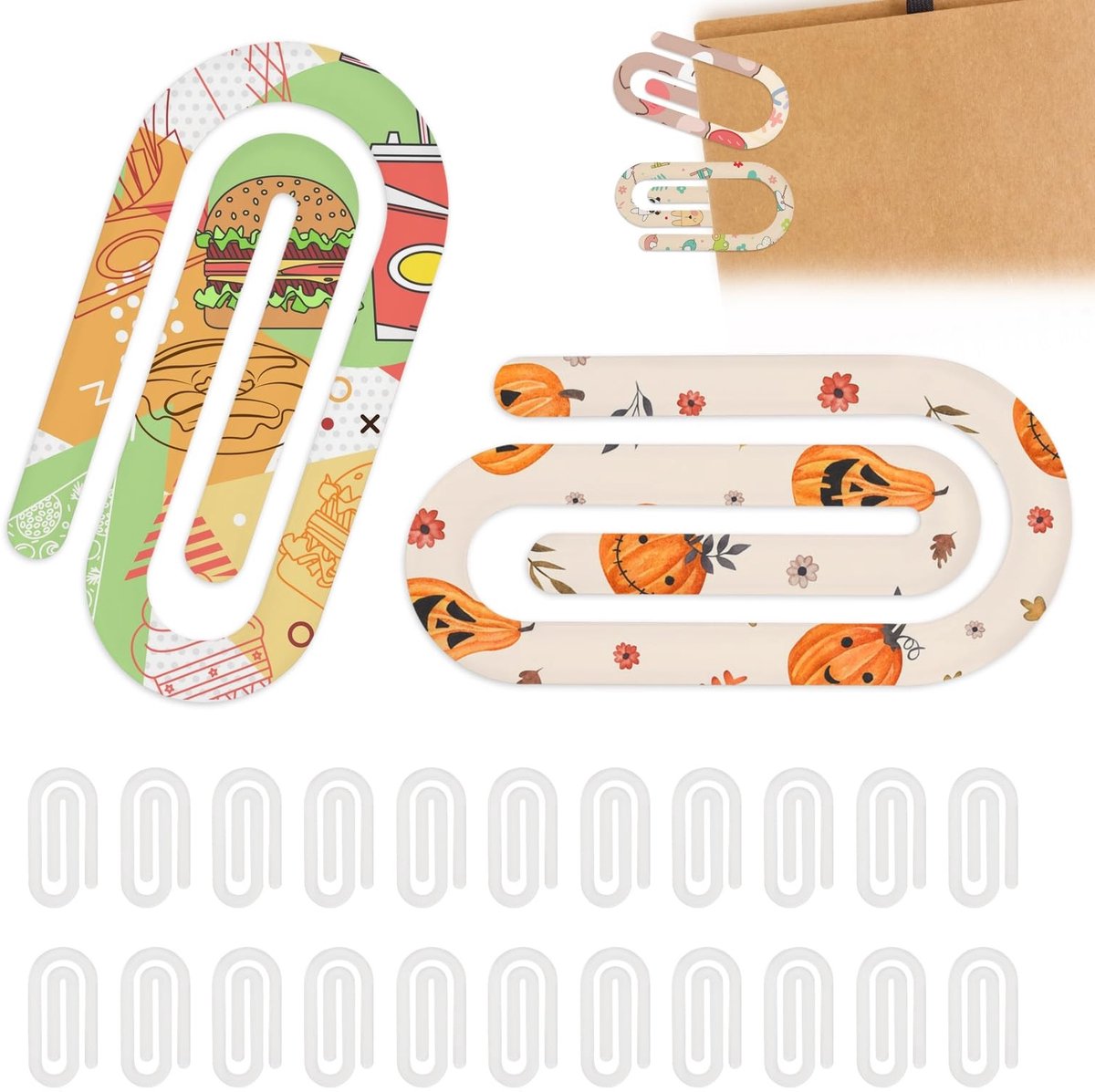 Dailygoody - Sublimation Paper Clips - DIY Clips voor Creatieve Projecten - Wit - Perfect voor Fotoalbums en Boeken - 24 Stuks