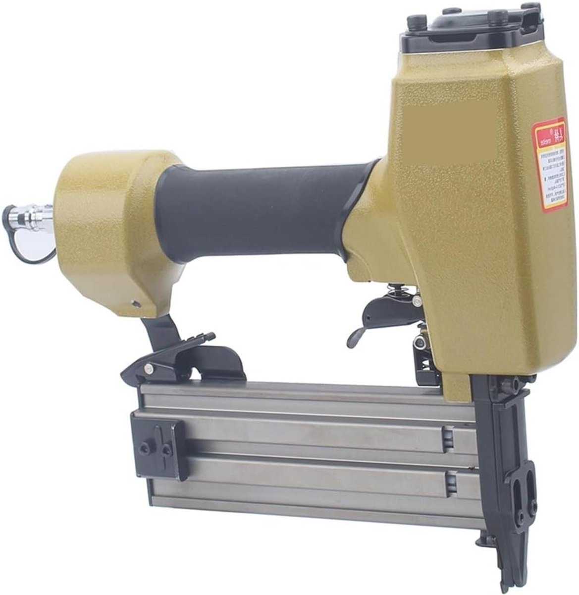 Pneumatisch Spijkerpistool - Schiethamer Tacker - Klusprojecten Uitvoeren - Laag Werkgeluid - 15-50 mm - Zilver