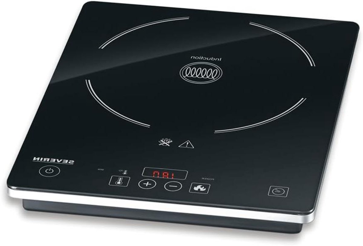Inductie Kookplaat - Elektrische Kookplaat - Snel Koken - Automatische Panherkenning - 22 cm Diameter - Zwart
