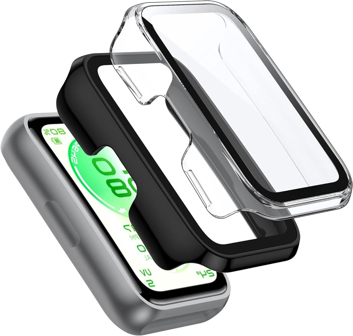 Beschermhoes Huawei Band 11 - Smartwatch Case - Horloge Beschermen - Gehard Glas Inclusief