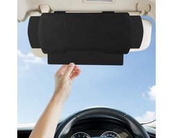 Auto Zonneklep Verlengstuk - Zijruit Schild - Veiliger Rijden - Perfecte Pasvorm - 1 Stuks - Zwart
