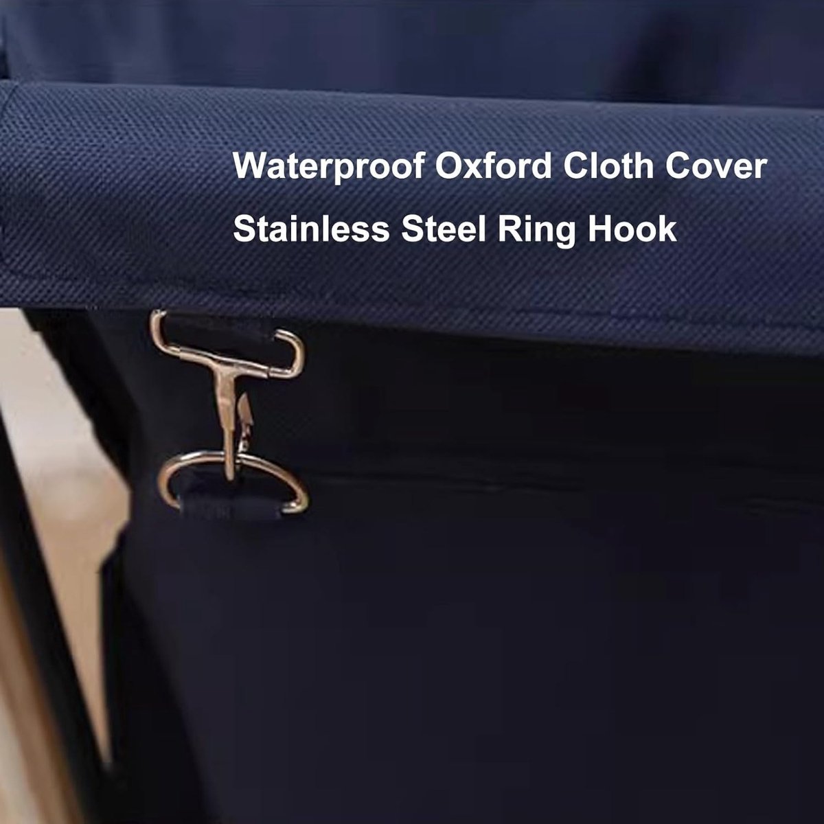 Vervangende Waszak - Wasmand Voering - Was Sorteren - Waterdichte Oxford Stof - 83 x 53 x 63 cm - Blauw