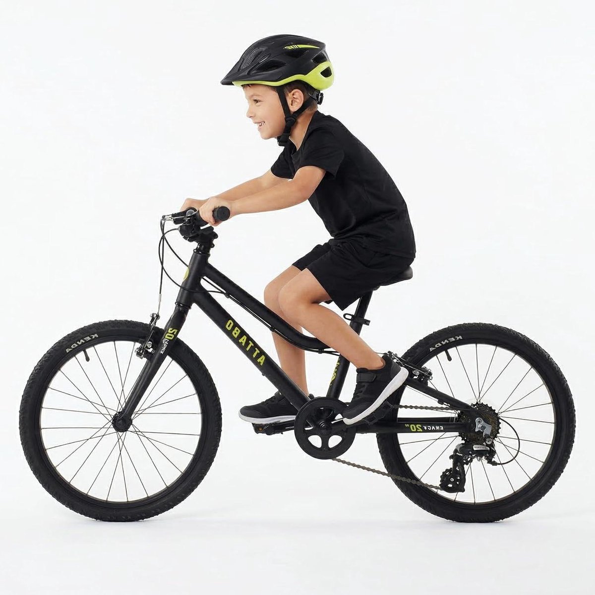 Kinderfiets Fiets Buiten Spelen Lichtgewicht Aluminium Frame 20 Inch Wielen Zwart