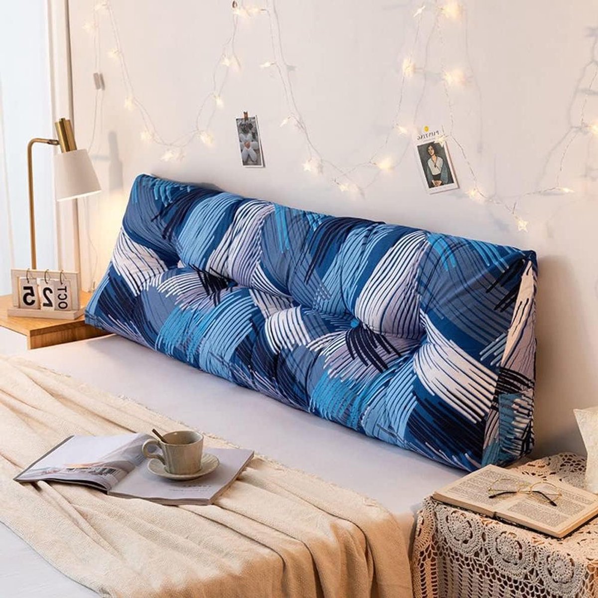 Leeskussen - Rugkussen Bankkussen - Comfortabel Lezen - Antislip Onderkant - 150cm - Veelkleurig