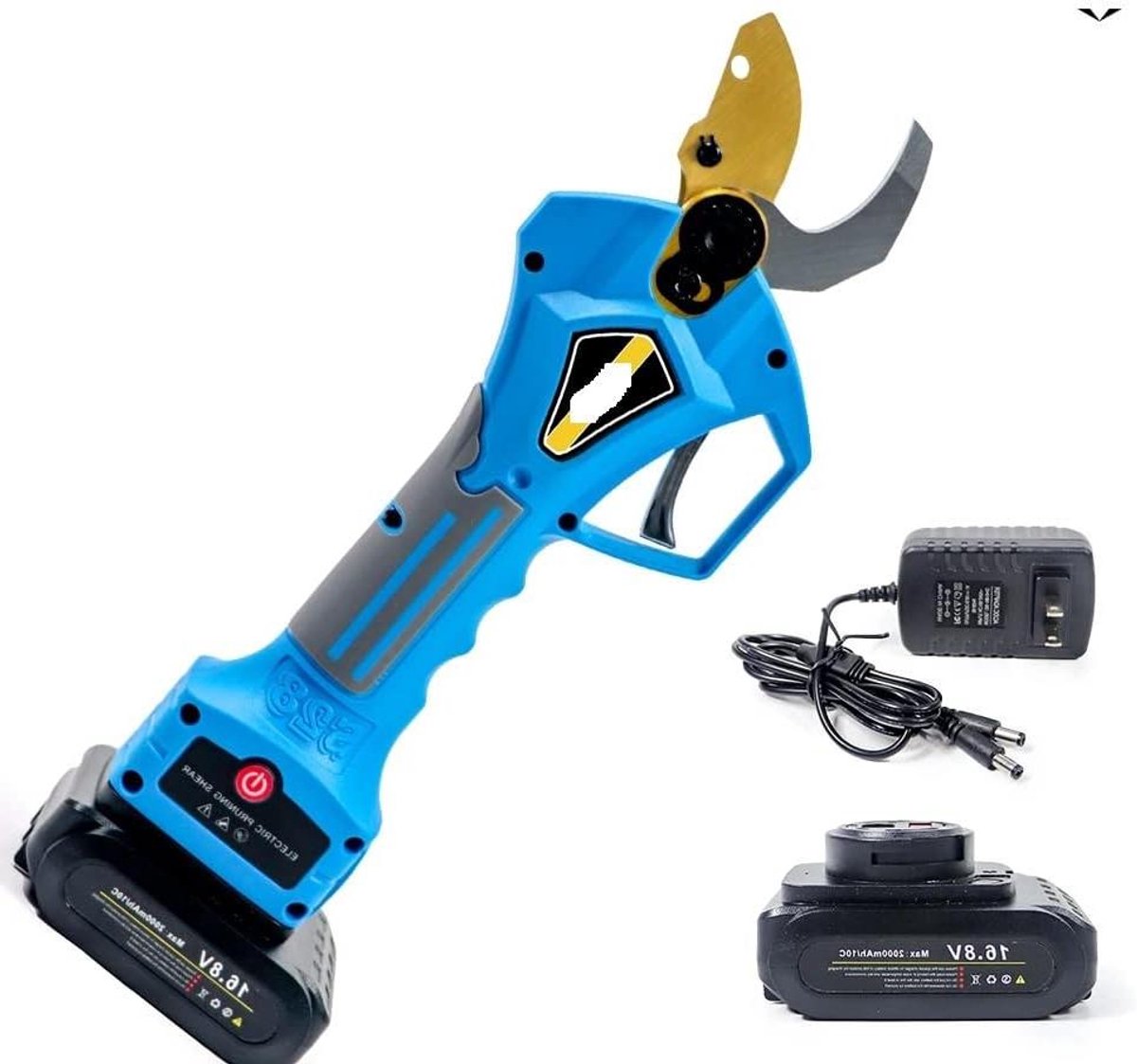 Elektrische Snoeischaar - Draadloze Takkenknipper - Tuinonderhoud Snoeien - Borstelloze Motor - 2 Batterijen - Zwart