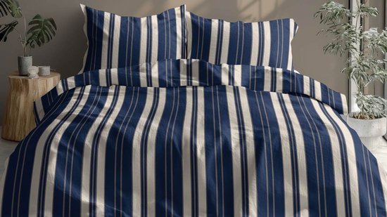 Romanette Florian Dekbedovertrek - Lits-jumeaux - 240x200/220 cm - Navy — afbeelding 2