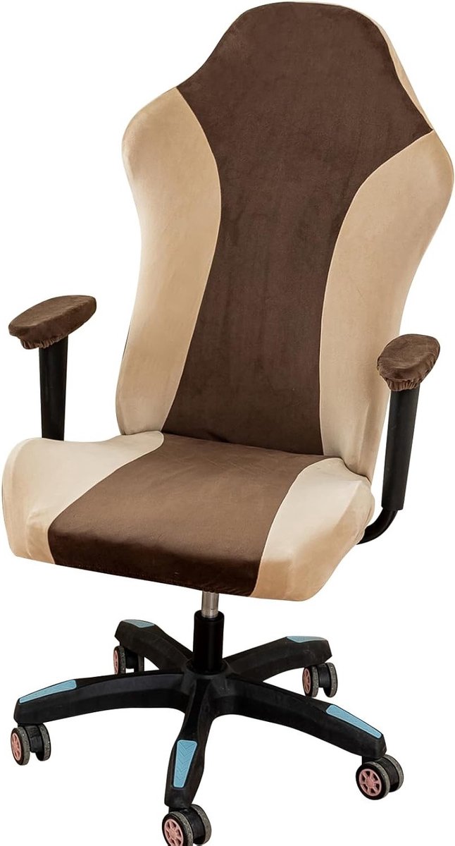 Comfortabele Gaming Stoel met Hoge Rugleuning en Stretch Fleece Bekleding voor Modern Interieur en Decoratie