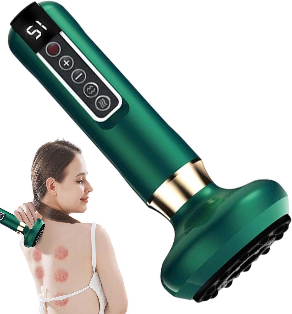Cellulitis Massageapparaat - Lichaamsmassager - Huidverbetering - Waterdicht Ontwerp - 20 cm - Wit