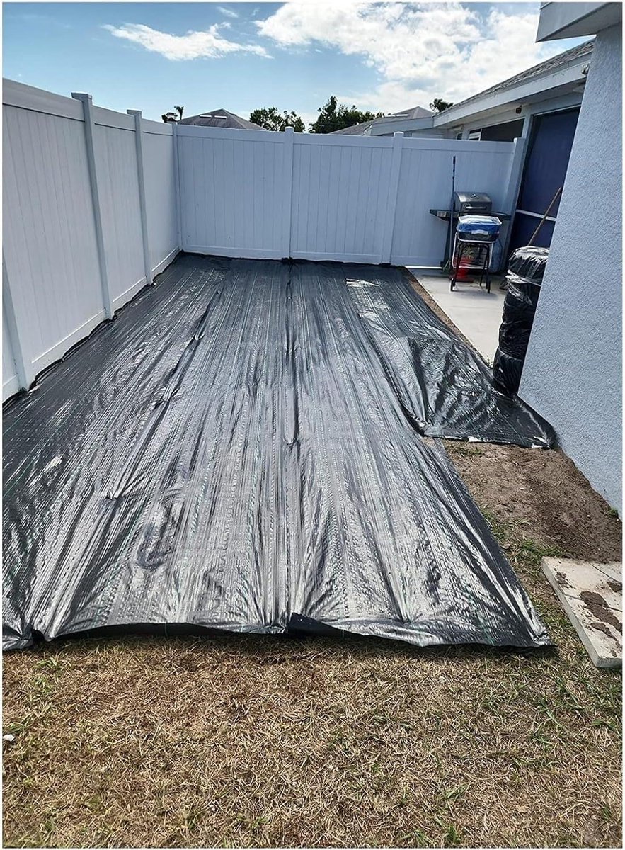 Onkruidwerend Doek - Gronddoek Bodemdoek - Onkruid Vrij Houden - Waterdoorlatend Weefsel - 100x1000 cm - Zwart