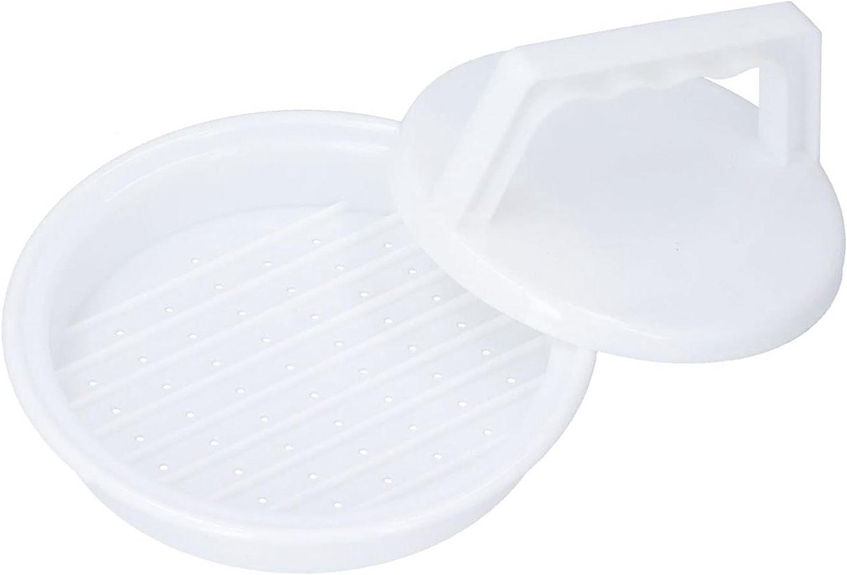 Hamburger Pers - Patty Maker - Pasteitjes Maken - Voedselveilig Materiaal - 240g - Grijs
