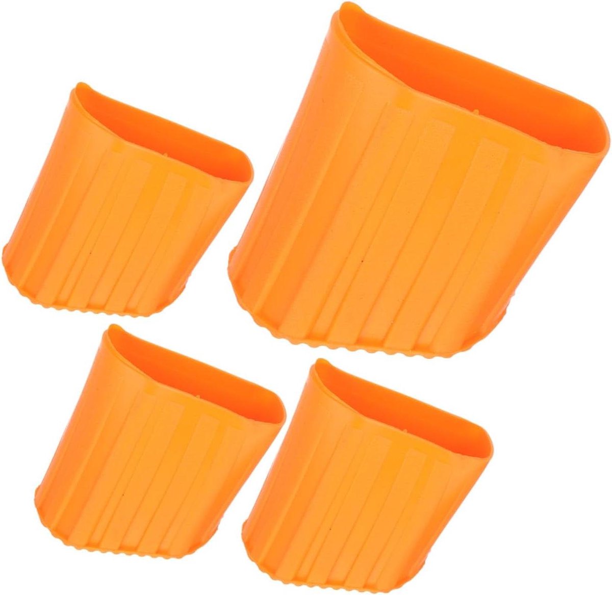 Laddervoeten - Ladderpootbescherming - Vloeren Beschermen - Antislip Ontwerp - 5 x 4.5 x 2.5 cm - Oranje