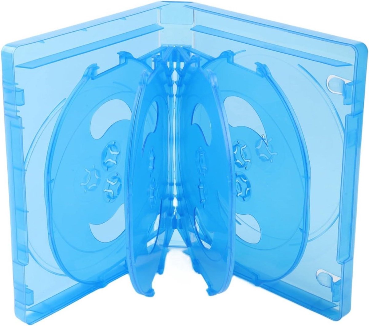 CD Opbergdoos - Opbergmap CD - Media Organiseren - Ruimtebesparend Ontwerp - 10 Schijven - Blauw