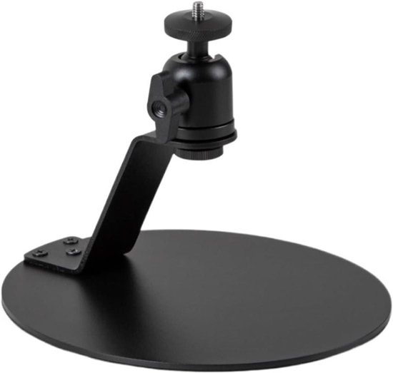 Projector Beugel Zwart 21×14,5 cm – Stabiele Metalen Projectorstandaard met 90° Kanteling en Antislip