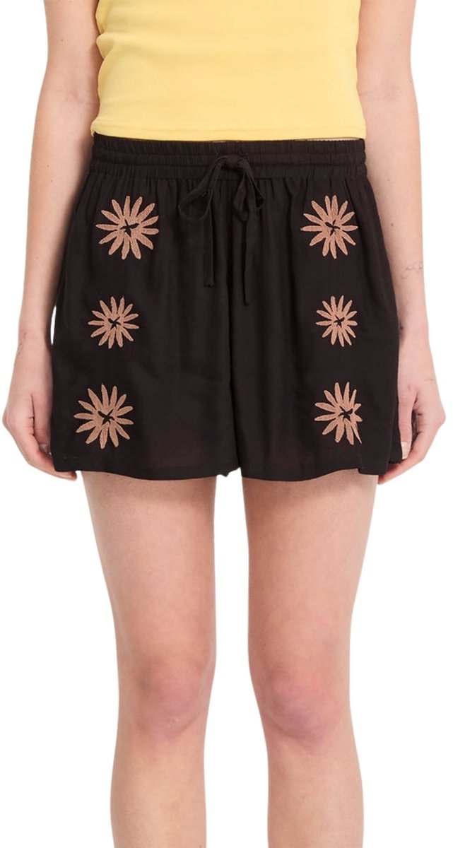 Volcom Womens Emb Midnite Ramble Short Zwart
