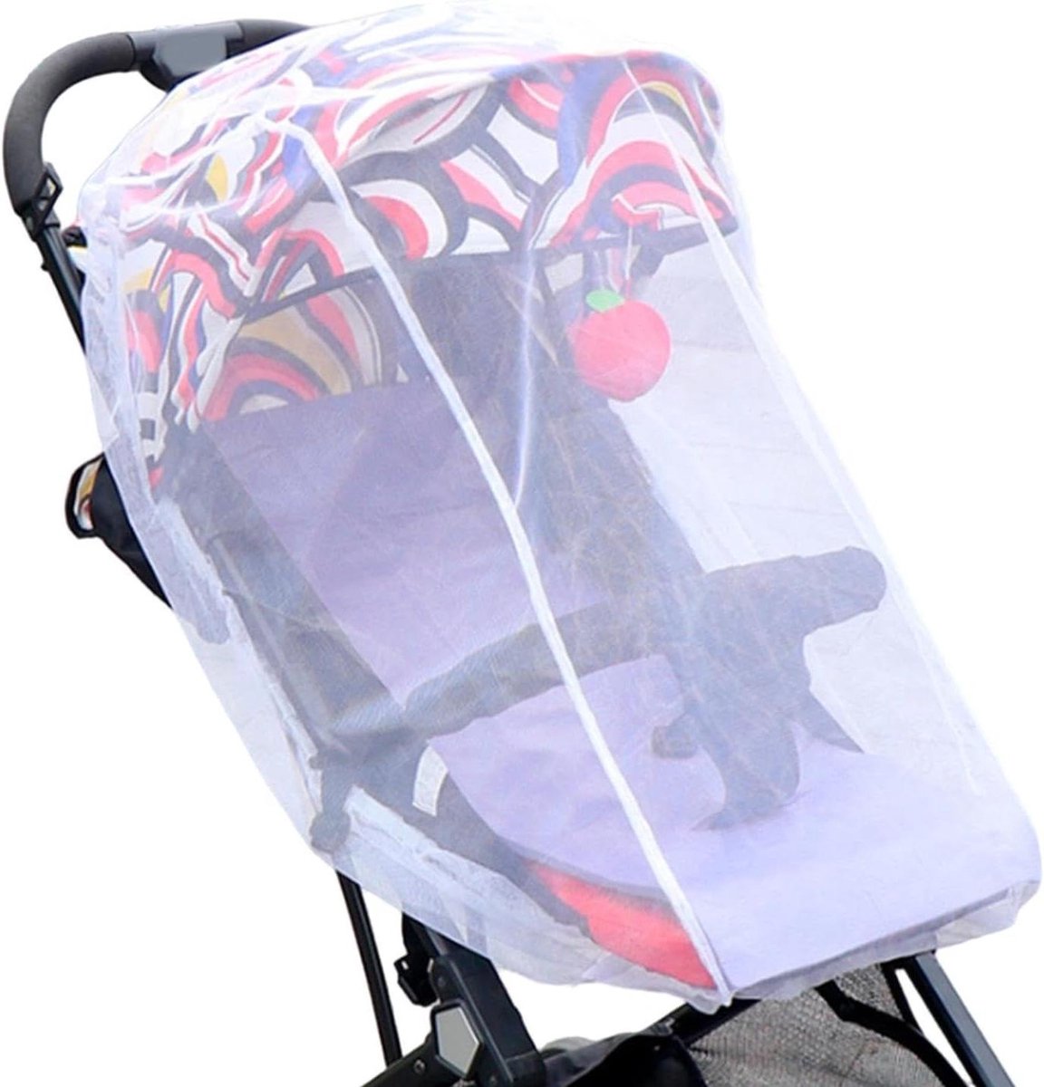 Wieg Netovertrek - Muggennet Kinderwagen - Bescherming Buiten - Ademend Gaasontwerp - 90x40x45cm - Enkel