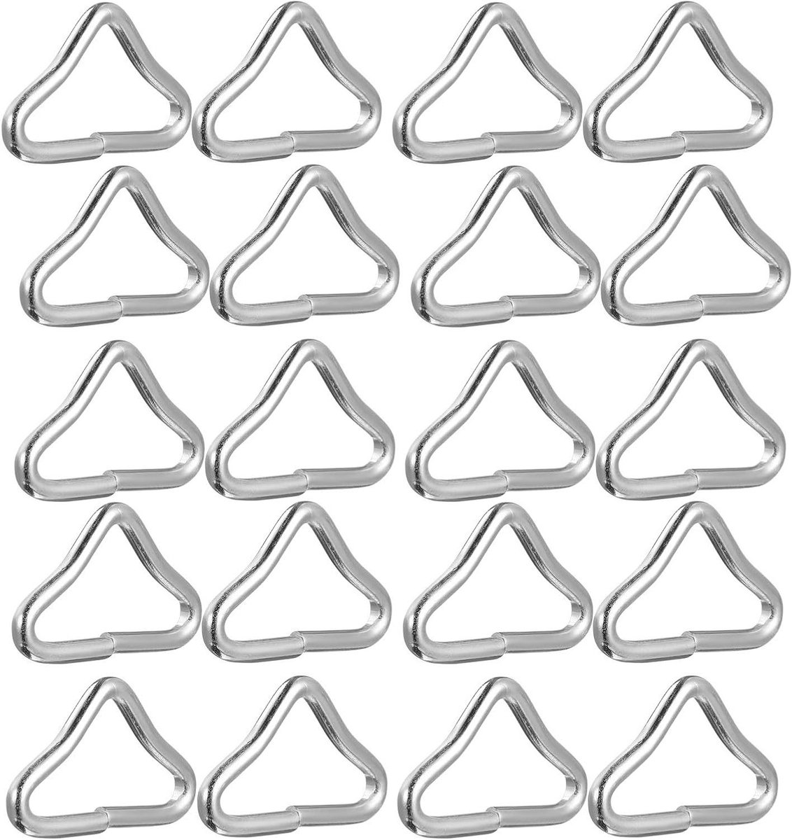 Trampoline Ring - Vervangende Gespen - Veilig Bevestigen - Gegalvaniseerd Staal - 20 Stuks - Zilver