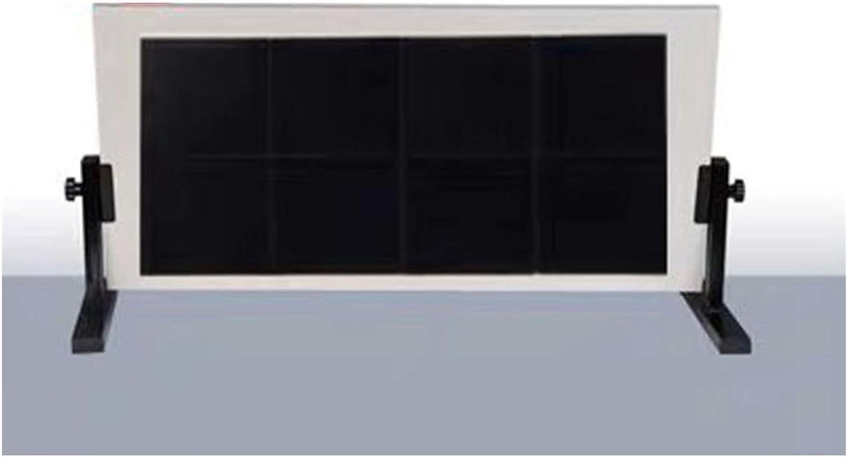 Tafeltennis Reboundbord - Pingpong Retourbord - Zelfstudie Vaardigheden - Verstelbare Hoek - 374 x 433 x 189 cm - Houtkleur