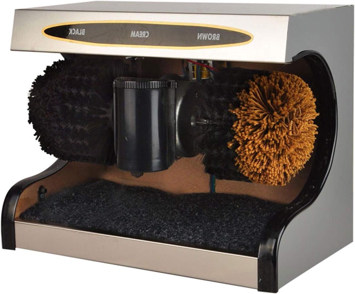 Elektrische Schoenborstel - Automatische Poetsmachine - Schoenen Glanzend Houden - Automatische Inductie - 38x21x31 cm - Zilver