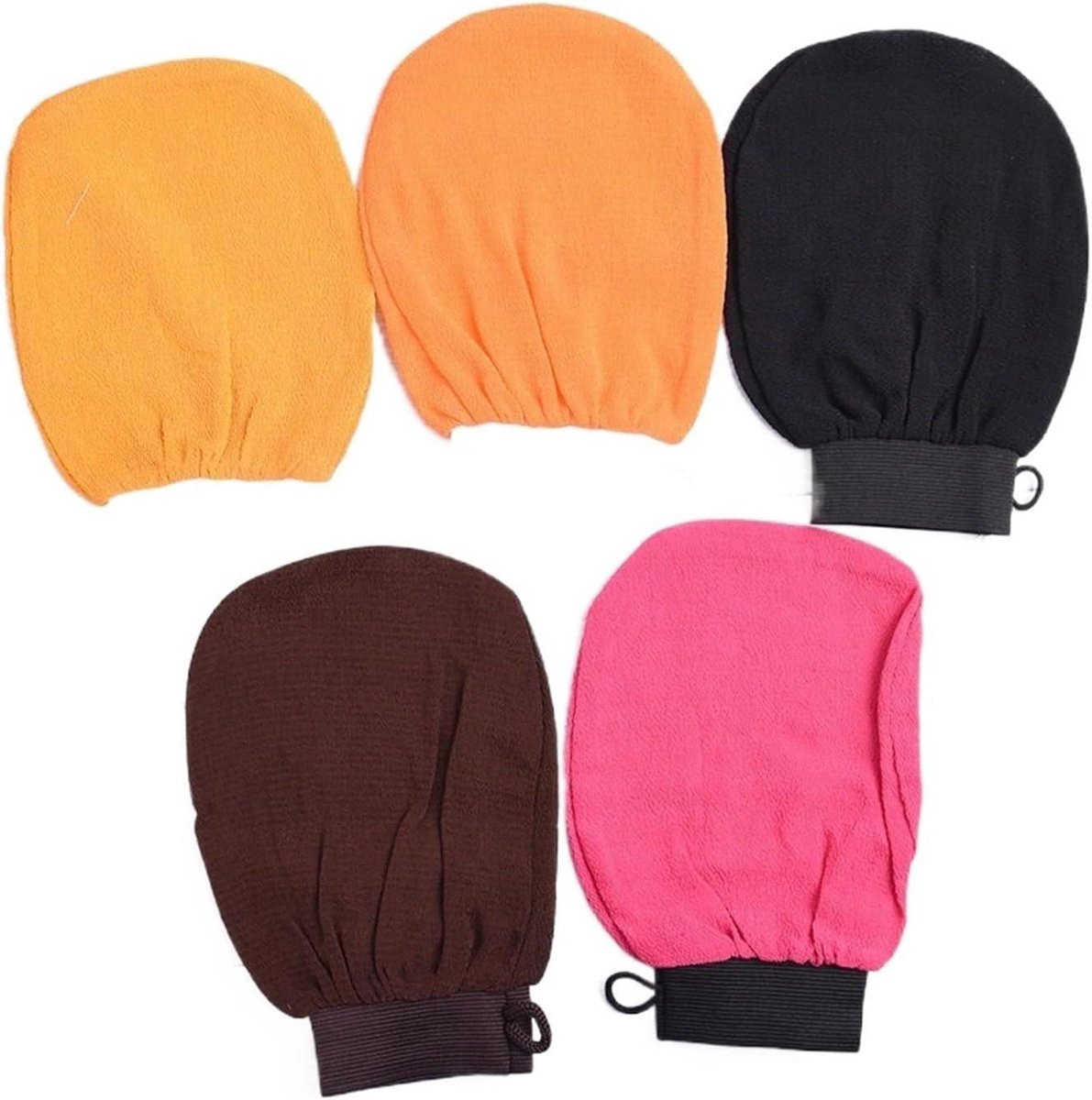 Bad handschoenen - Scrub set - Huid reinigen - Natuurlijke vezel - 5 stuks - Niet gespecificeerd