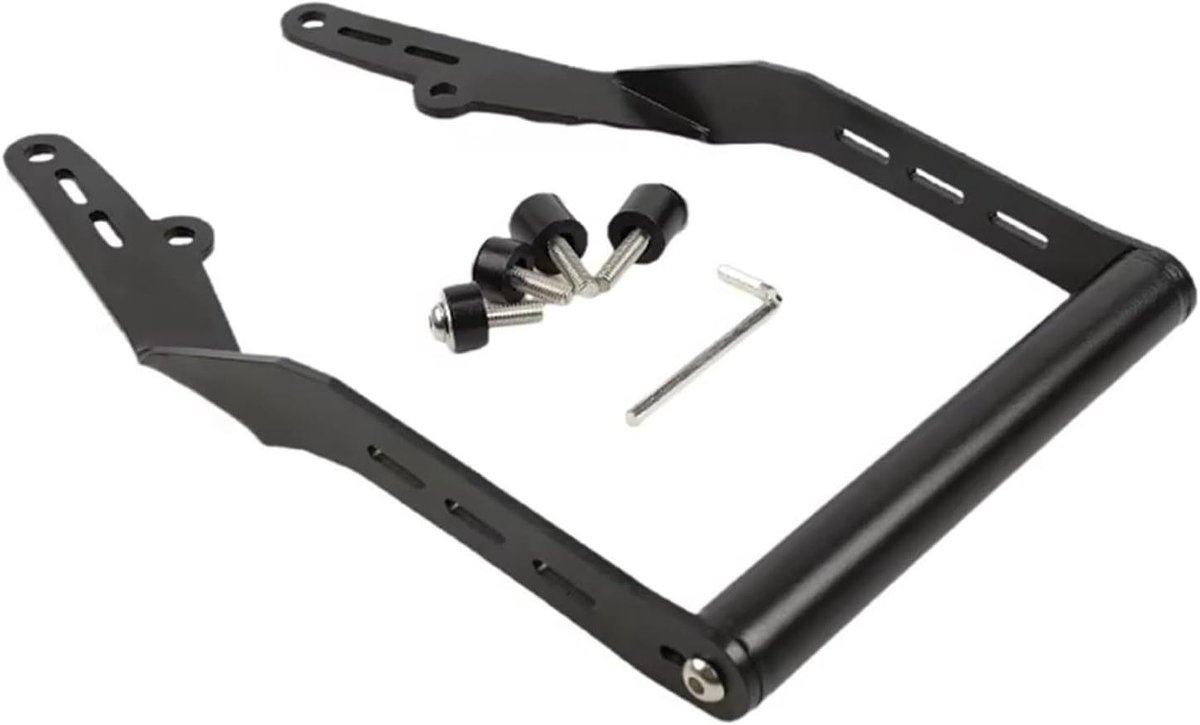 Navigatie Beugel - Smartphone Houder - Motor Rijden - Universele Montage - 22 mm - Zwart
