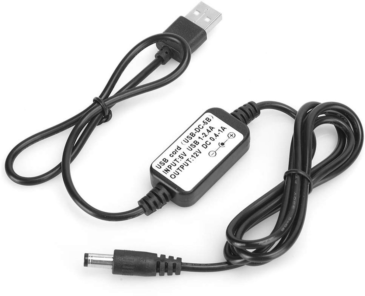 Dailygoody - USB-voedingsdatakabel - 5V 12V - 100 cm voedingslijn - Lichtgewicht - Oplaadkabel voor walkietalkie - Geschikt voor diverse modellen - Dr...