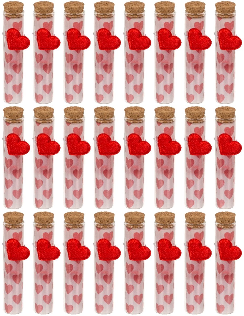 Dailygoody - Reageerbuisjes - Gastgeschenk - 30 ml - Bruiloftdecoratie - Kleine glazen fles - Handige kruidenpotjes
