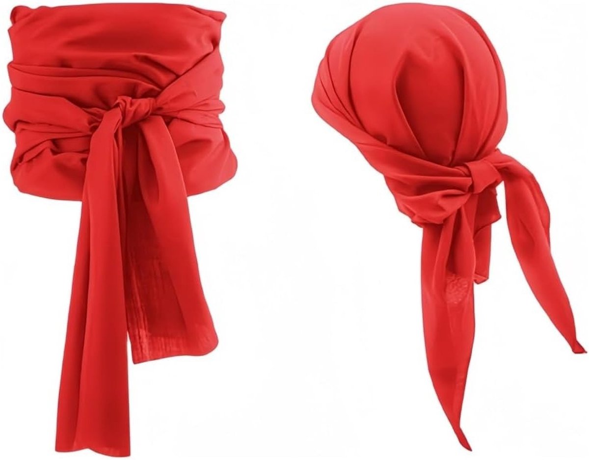 Piratenaccessoires voor carnaval en Halloween, inclusief hoofdband, oogklep, halsketting en tailleriem voor kinderen en volwassenen
