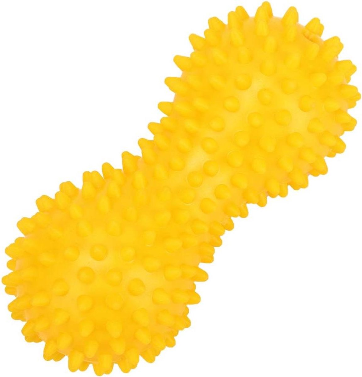Stekelige Massagebal - Spierontspanningsbal Pijnverlichter - Spierontspanning Herstel - Diepgaande Weefsel Stimulatie - 15 cm - Geel