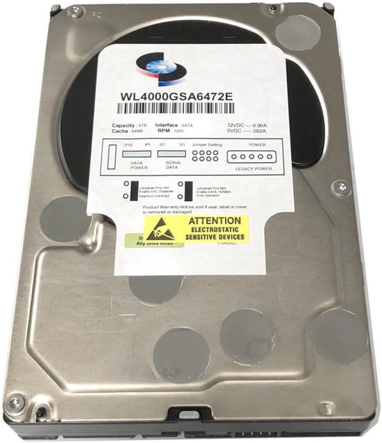 Interne Harde Schijf - Opslagmedium Schijf - Data Opslaan - Enterprise Grade - 4TB - Wit van Interne Harde Schijf — afbeelding 4
