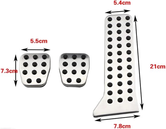 Auto Pedaalhoezen - Gas Rempedaal Covers - Verbeteren Rijveiligheid - Antislip Ontwerp - 25 x 10 x 5 cm - MT — afbeelding 4