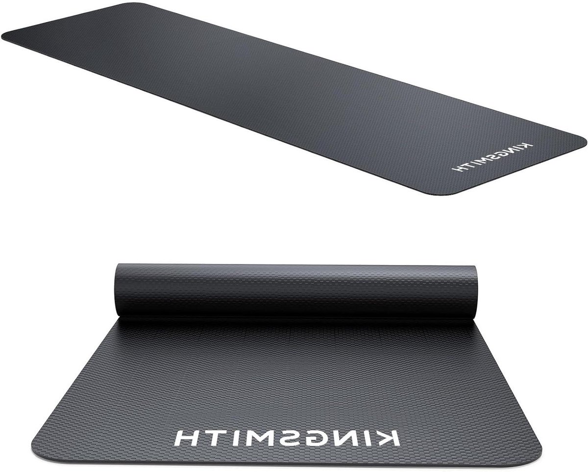 Roeimachine Mat - Vloerbeschermer Trainingsapparatuur - Bescherm Vloer - Anti-slip Ontwerp - 217 x 67 cm - Zwart
