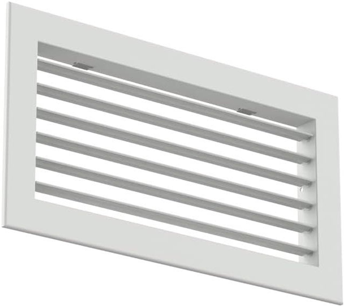 Wandrooster Aluminium - Ventilatierooster - Ventilatie - Enkel Instelbaar - 300x150 mm - RAL 9016