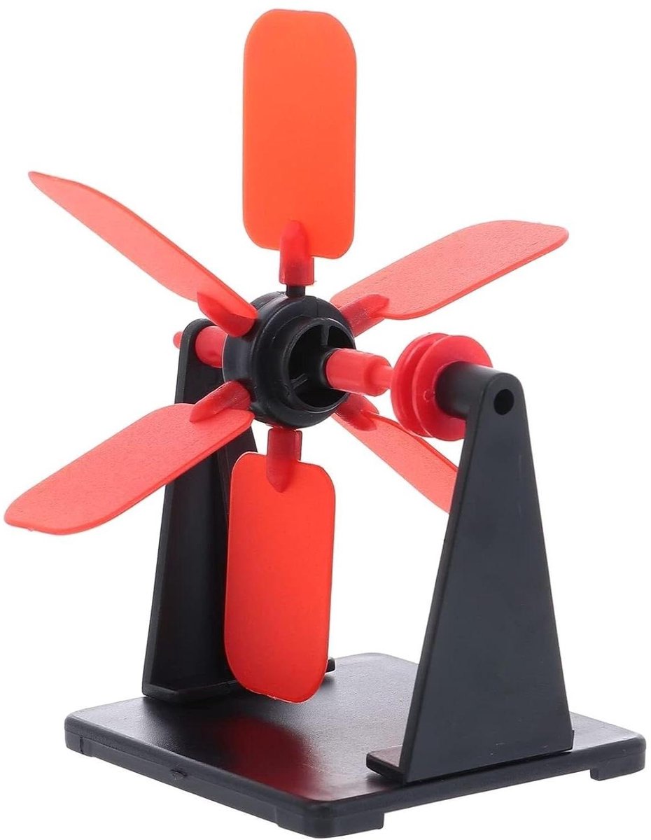 Waterrad Model - Hydraulisch Experiment - Energieconversie Leren - Doe-het-zelf Montage - 7 x 6 cm - Transparant