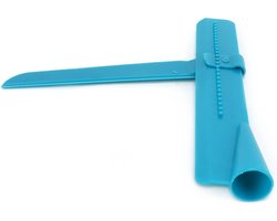 Naroote Verstelbare Crèmeschraper, in Hoogte Verstelbaar Cake-smoother-gereedschap, 2 Schrapers voor Thuis Bakken en Taartdecoratie (trompet blauw)