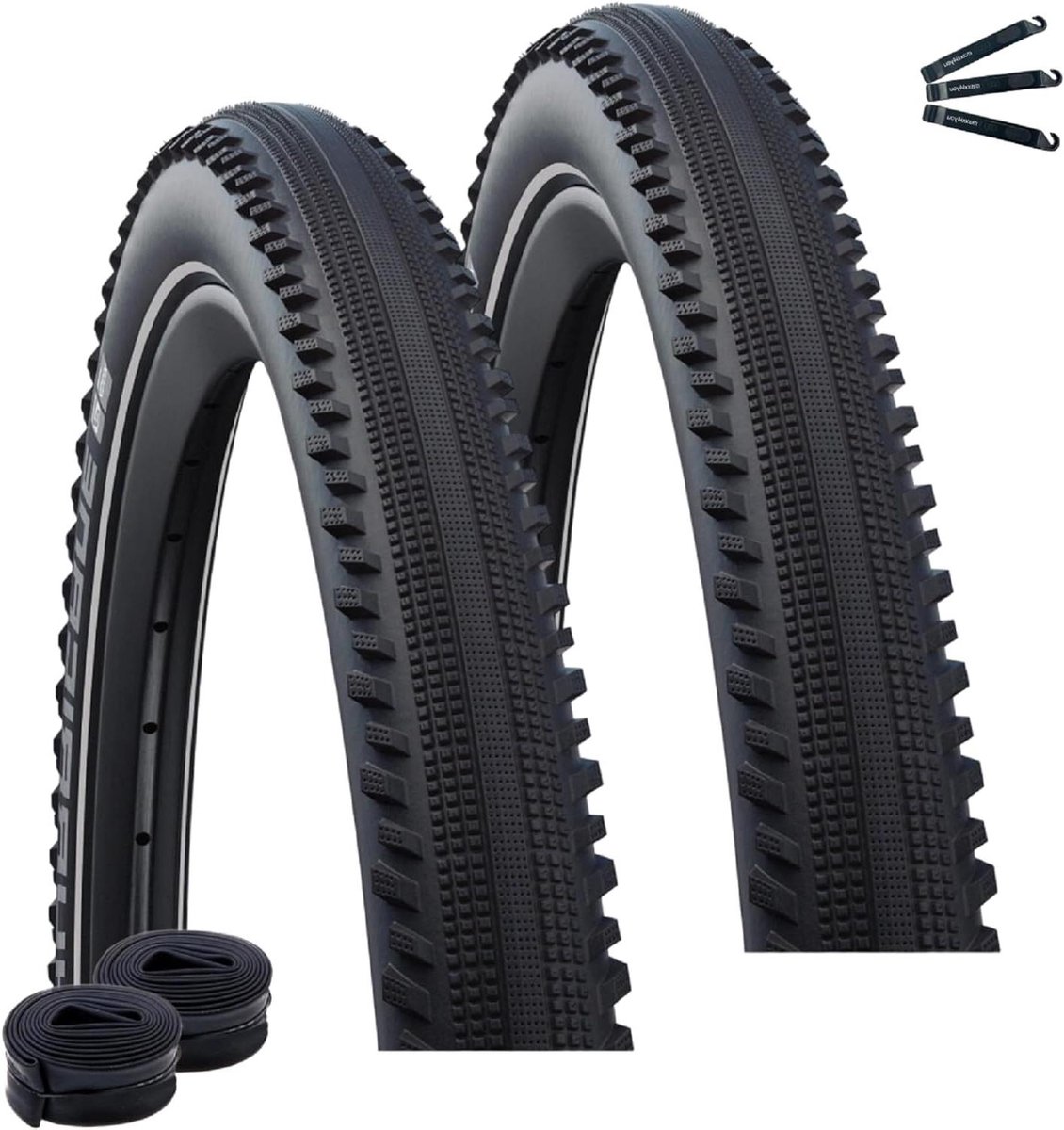 Fietsbanden Set - Banden en Binnenbanden - All-terrain Fietsen - Lage Rolweerstand - 29 x 2.40 inch - Zwart
