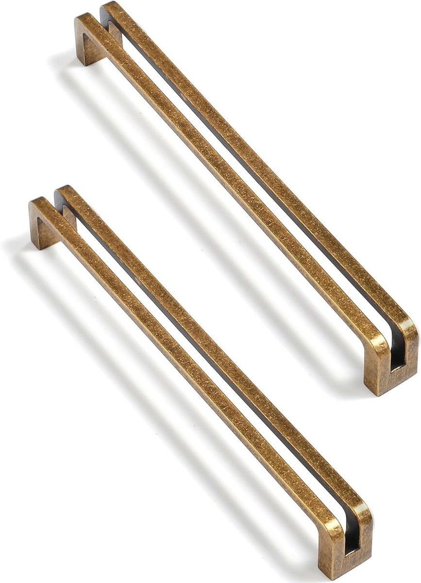 Antieke Messing Kastgrepen 160mm - 6 Stuks Vintage Keukenhandgrepen van Zinklegering voor Lades