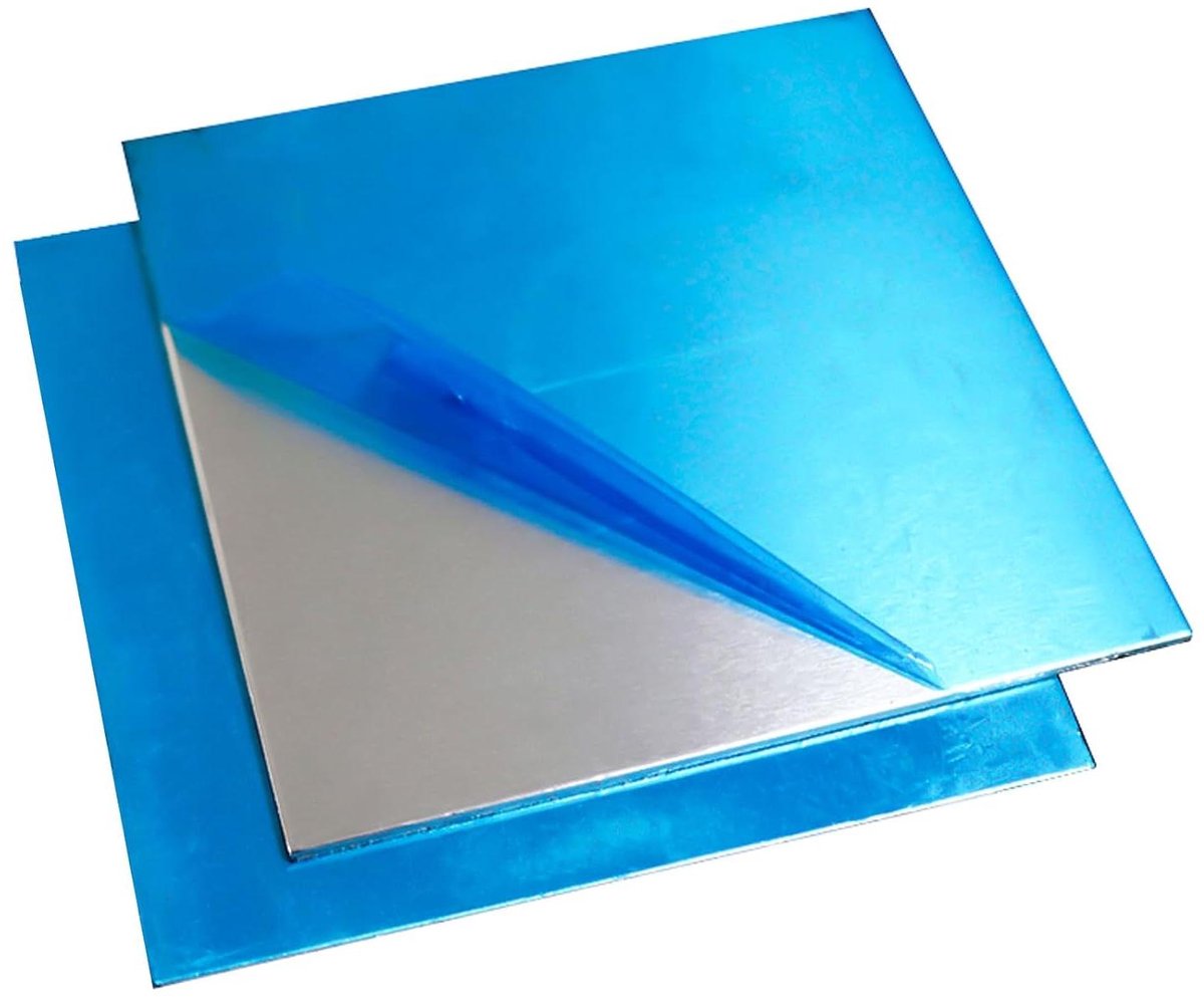 Aluminium Plaat - Metaalplaat Vierkant - Knutselen en Industrieel - 6061 T6 Legering - 150x100x5mm - Zilver