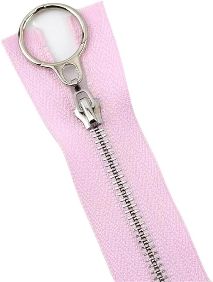 Ritsen voor Kleding - Naairitsen Decoratieve Rits - DIY Naaien - Direct te Bevestigen - 30 cm - Roze