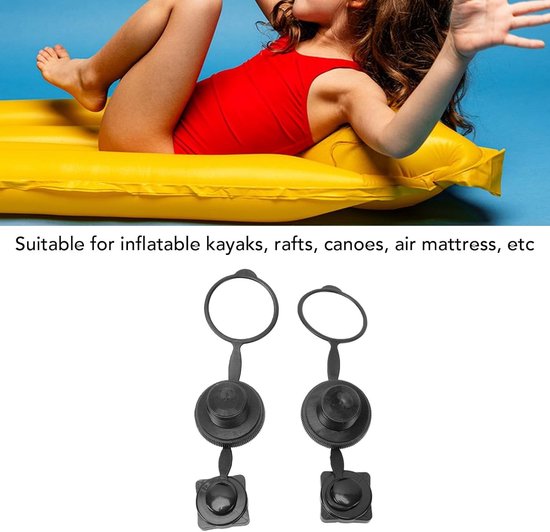 Topiky Luchtmatras Ventieldopjes Duurzame Schroefdraadafdichtingsplug voor Opblaasbare Uitrusting PVC 2PCS voor Watersport — afbeelding 2