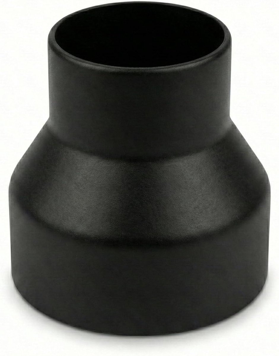 Slangadapter op maat - Verloopstuk afzuiging - Werkplaats organiseren - Individuele buitendiameter - 25-40 mm - Mat zwart
