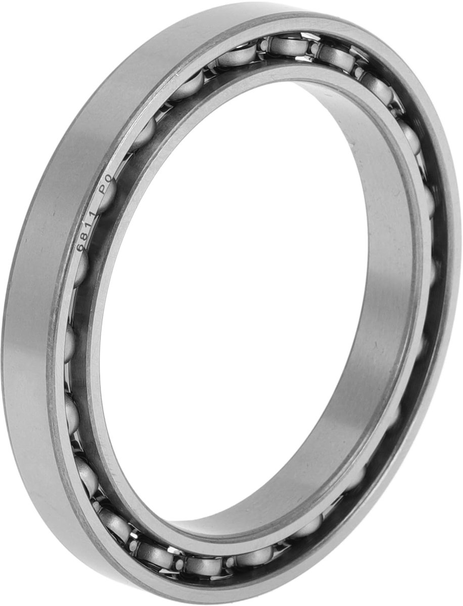 aladdien Deep Groove Ball Bearings 6811 Lagerringen Voorkomt slijtage 55x72x9mm Geschikt voor scooter en skateboard Open type lager Zilver