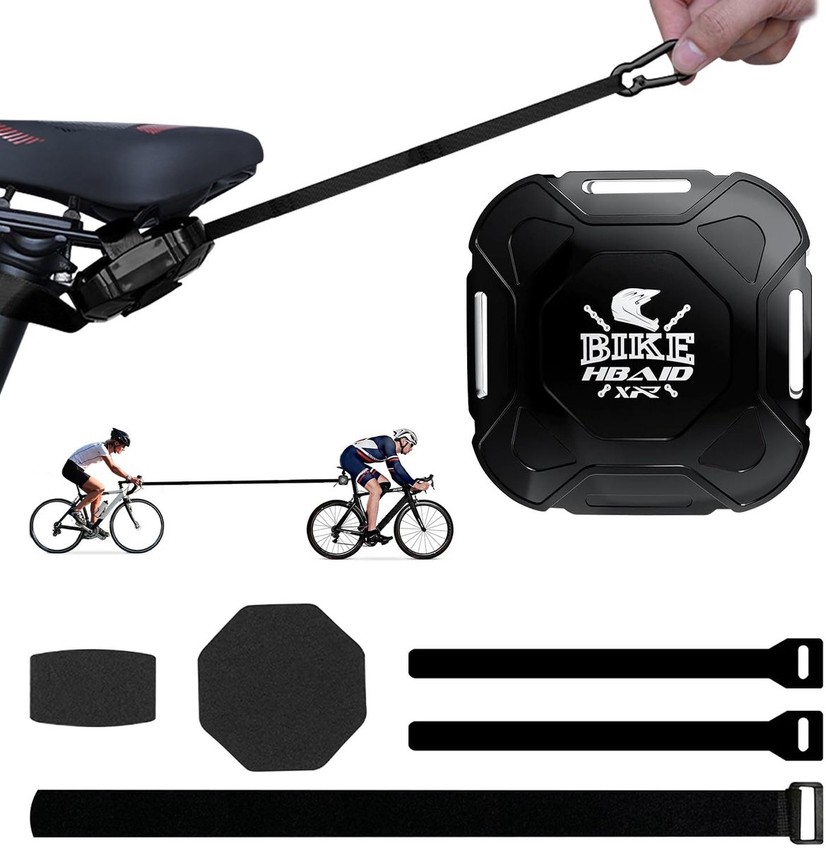 aladdien - Fietstouw - Fietstouw voor kinderen - Veilig afslepen - Zwart - Trekkracht tot 100 kg - Universeel voor alle fietsen - Geschikt voor unis..