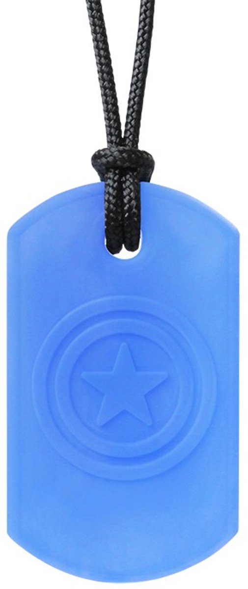 ARK Therapeutic kauwketting speelgoed Super Star blauw XT medium.